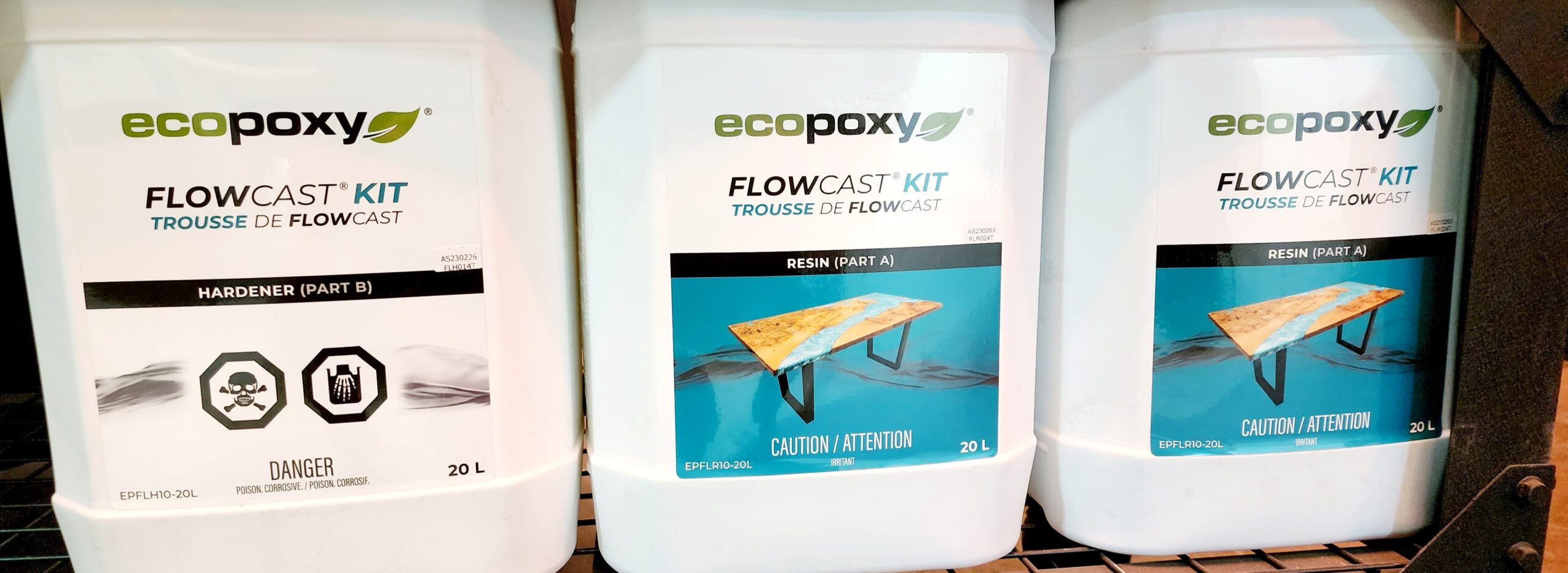 Ecopoxy Flowcast (3L) C/W Mixing KIT